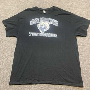 Great Smoky Mountains Tennessee Bear Head Graphic T-Shirt Mens XL Gildan Cotton